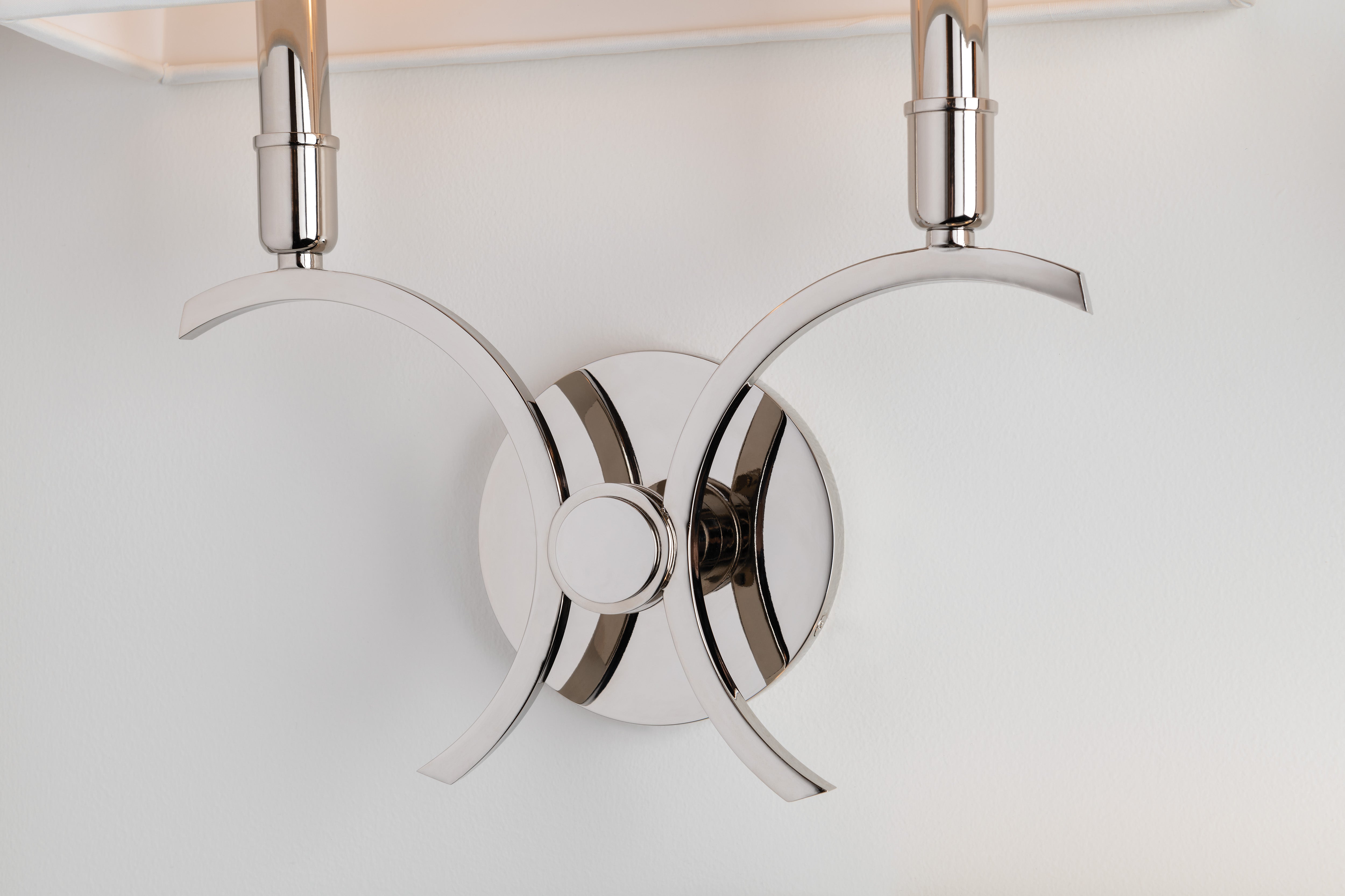 Gwen 1Lt Wall Sconce - Polished Nickel