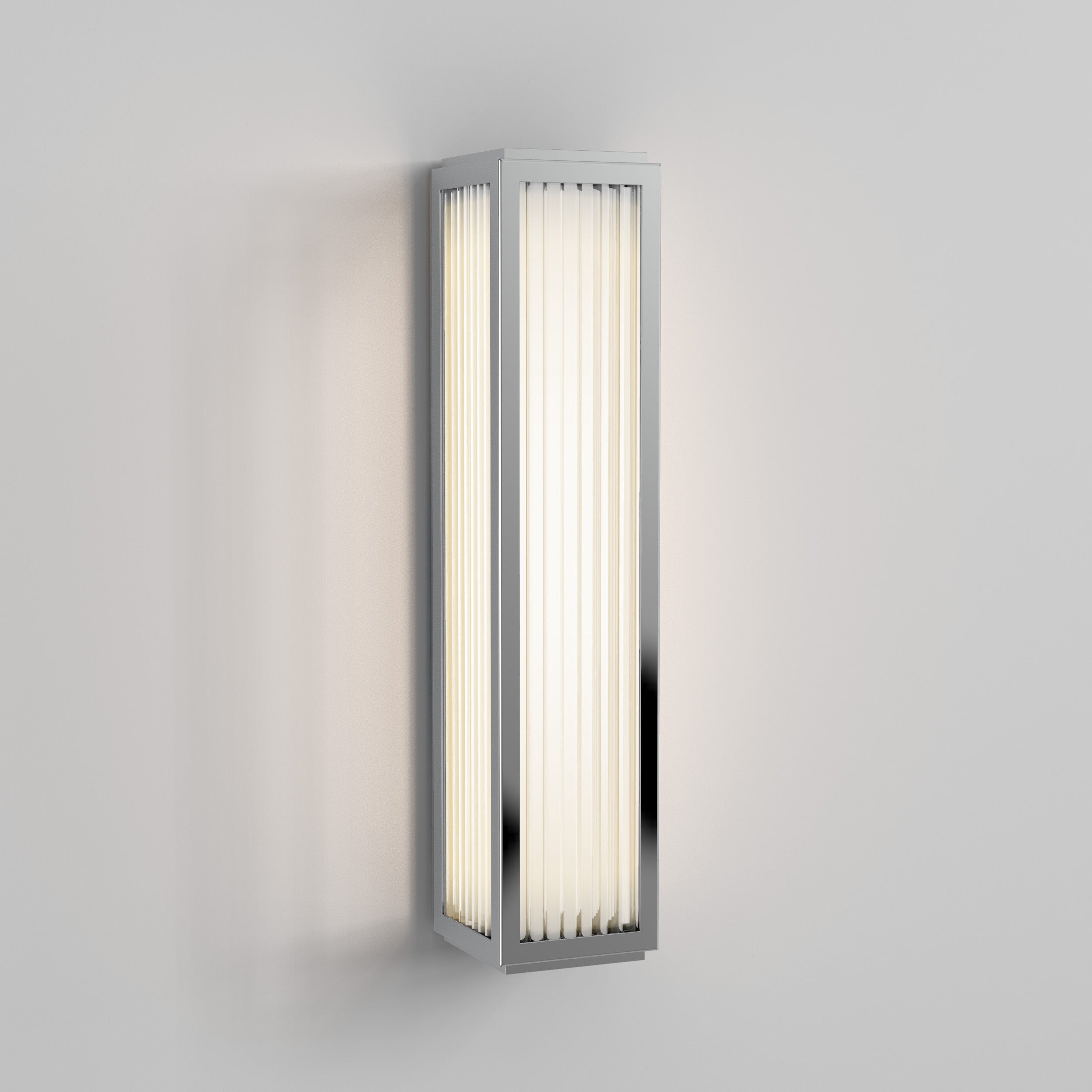Boston 370/600 Bathroom Wall Light- Bronze/Polished Chrome Finishes