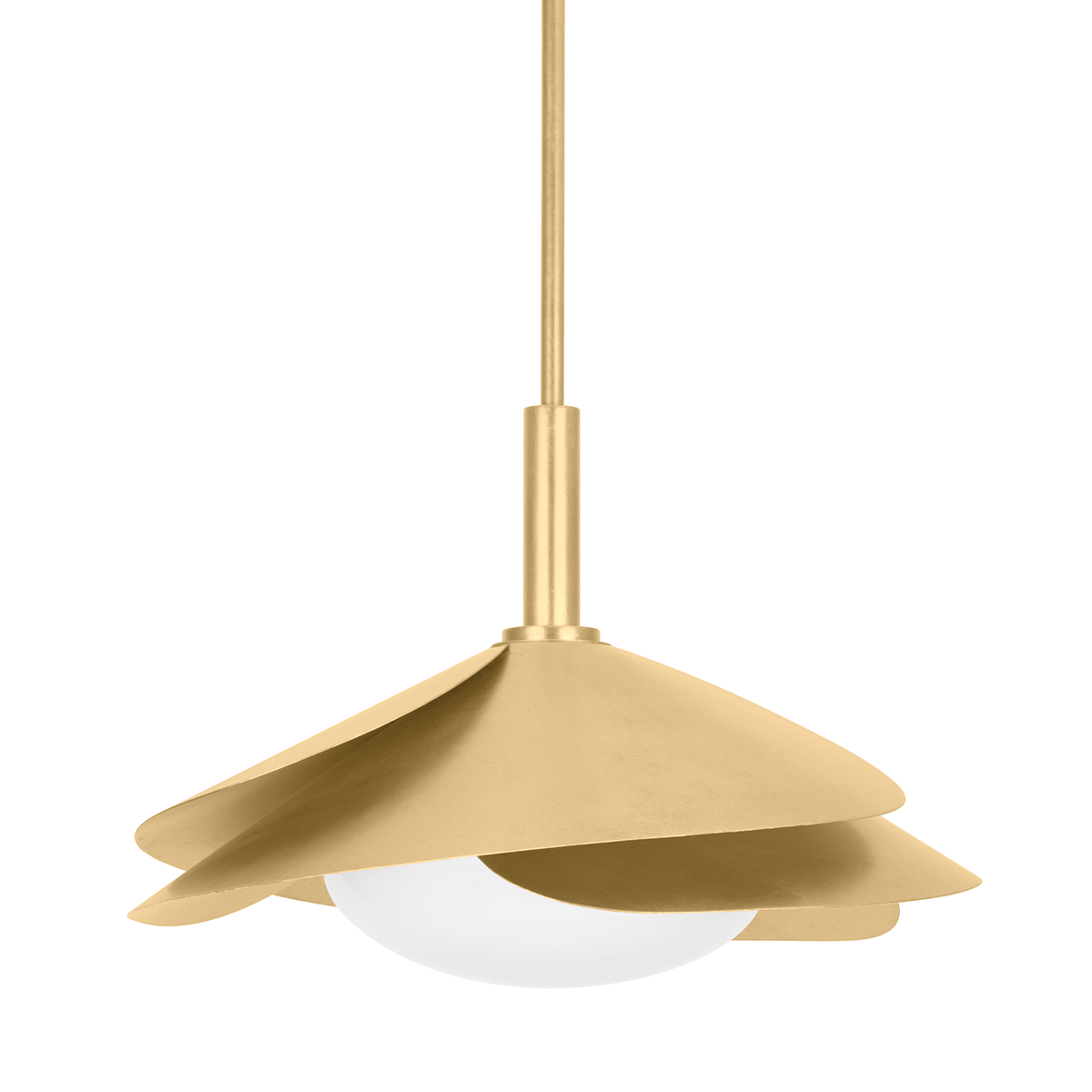 Brookhaven 1Lt Pendant - Vintage Gold Leaf