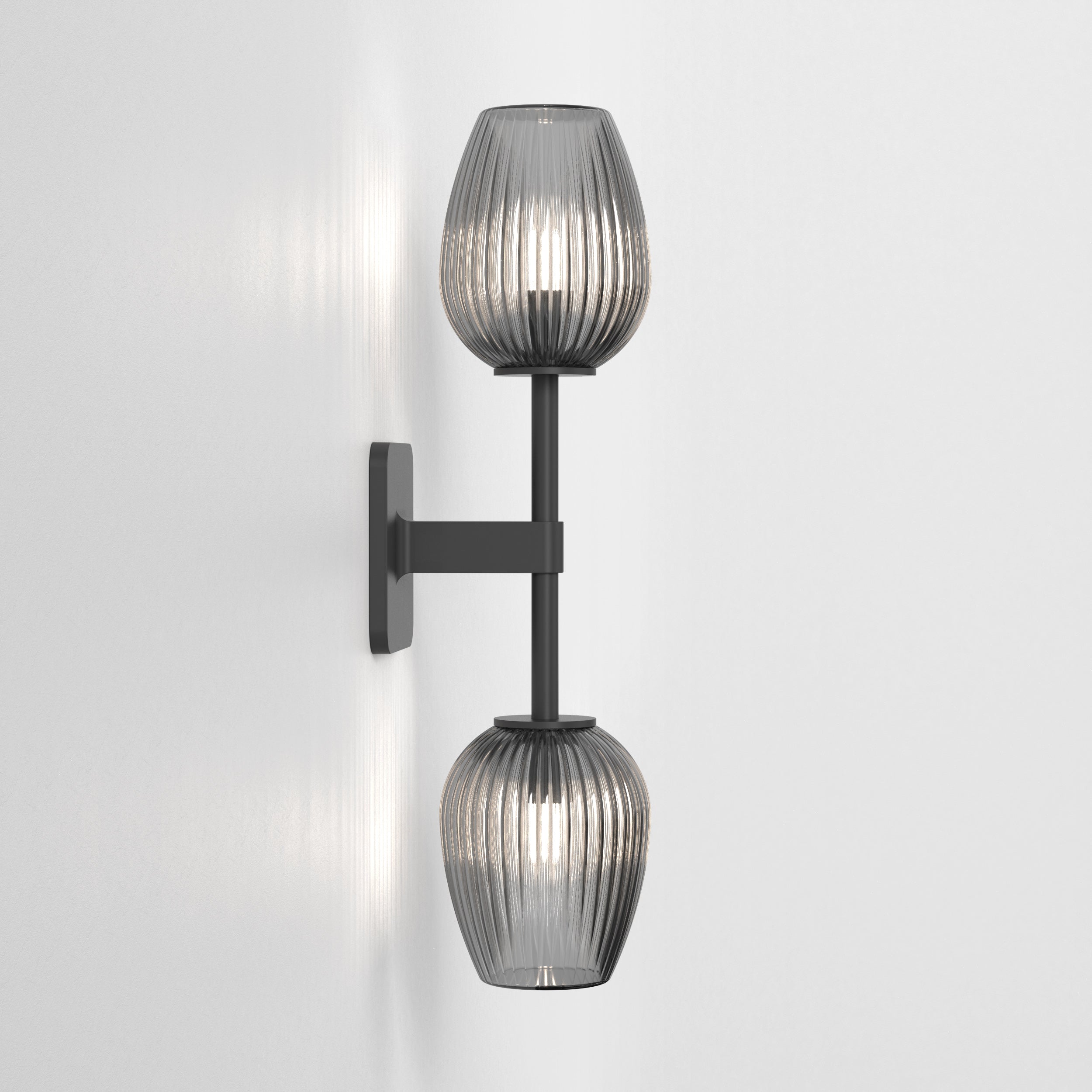 Tacoma Tulip Ribbed Glass