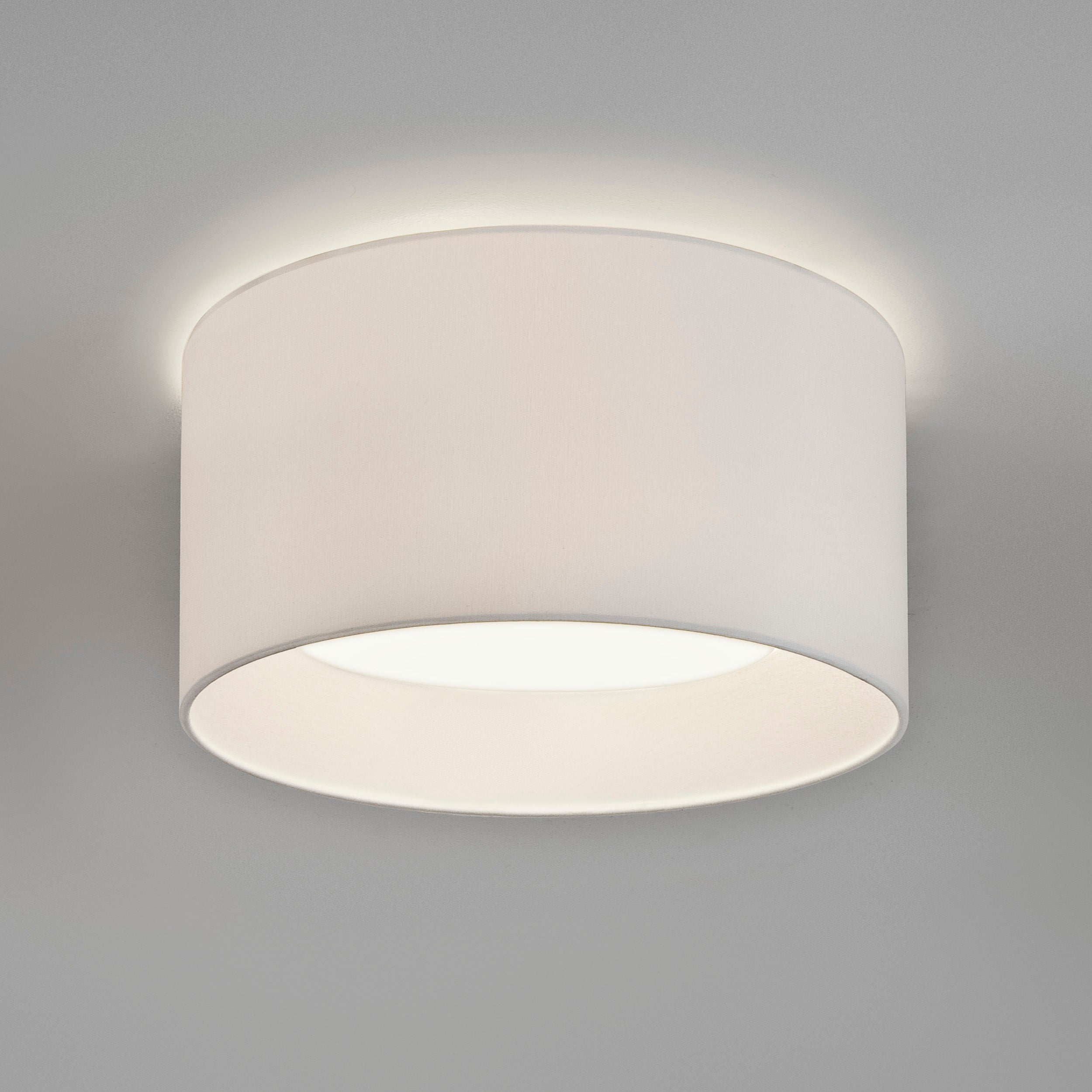 Bevel Round 450/600 Shade- Oyester/White Finish