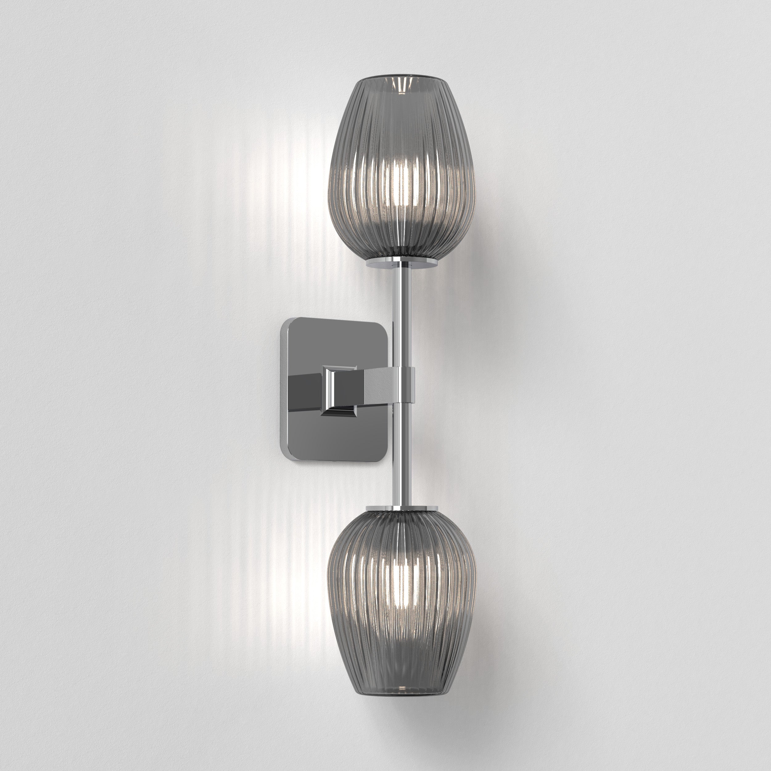 Tacoma Tulip Ribbed Glass