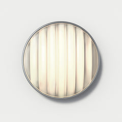 Montreal Round/Oval Outdoor Wall Light in Brushed Stainless Steel E27 IP44