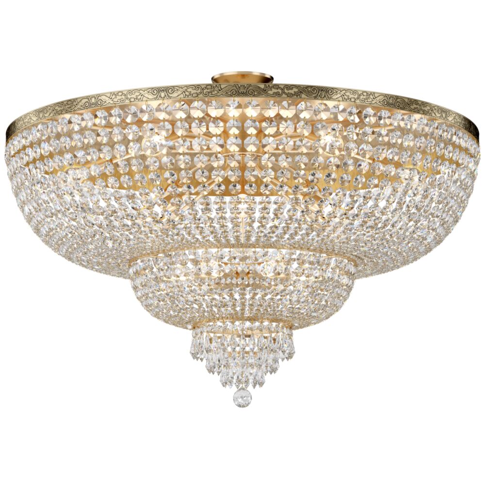 Palace Semi Flush 5/6/14/18lt Crystal Ceiling Light