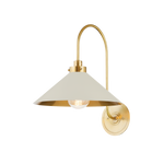 Clivedon 1Lt Wall Sconce - Aged Brass