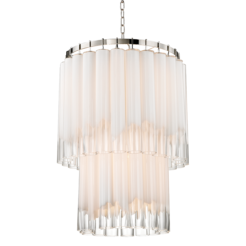 Tyrell 9Lt Pendant - Polished Nickel