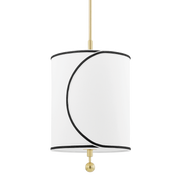 Zara 1Lt Small Pendant - Aged Brass