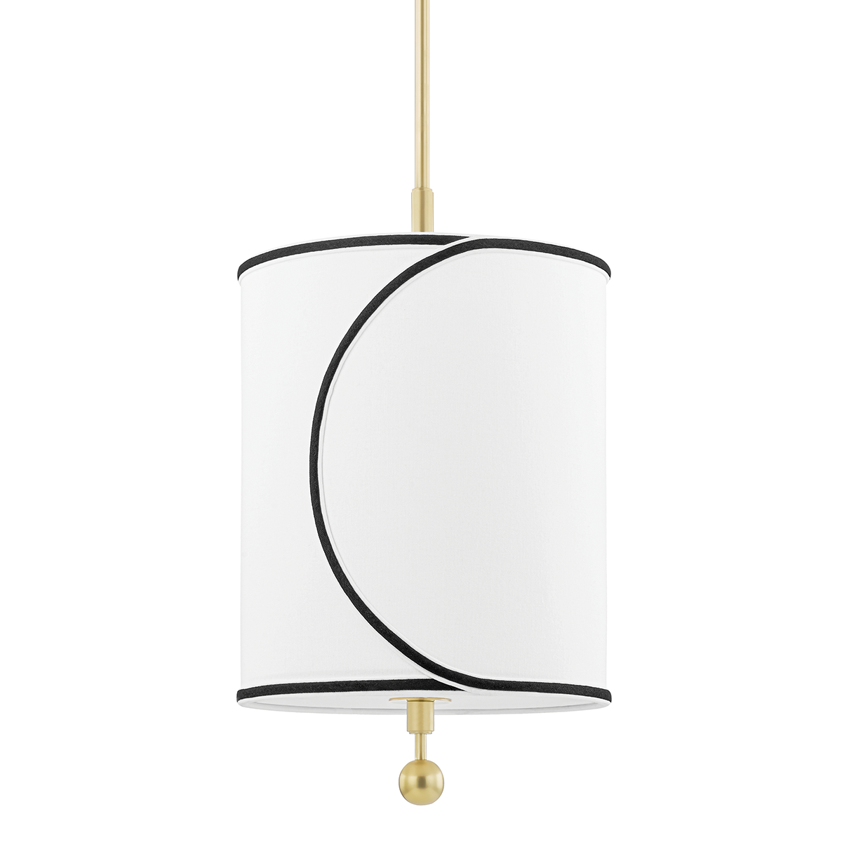 Zara 1Lt Small Pendant - Aged Brass