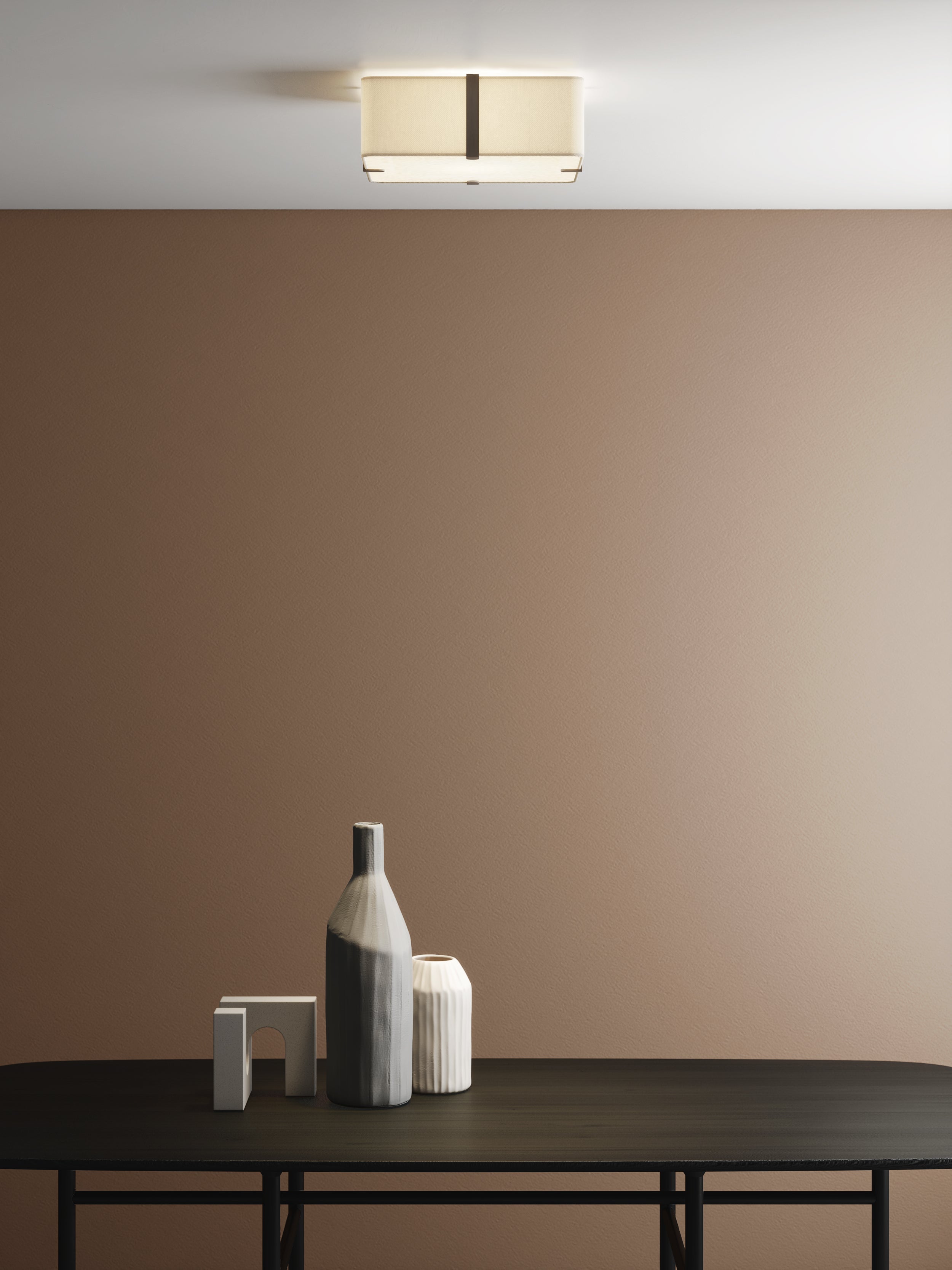 Elba Square 350/500 Shade- White/ Putty Finishes