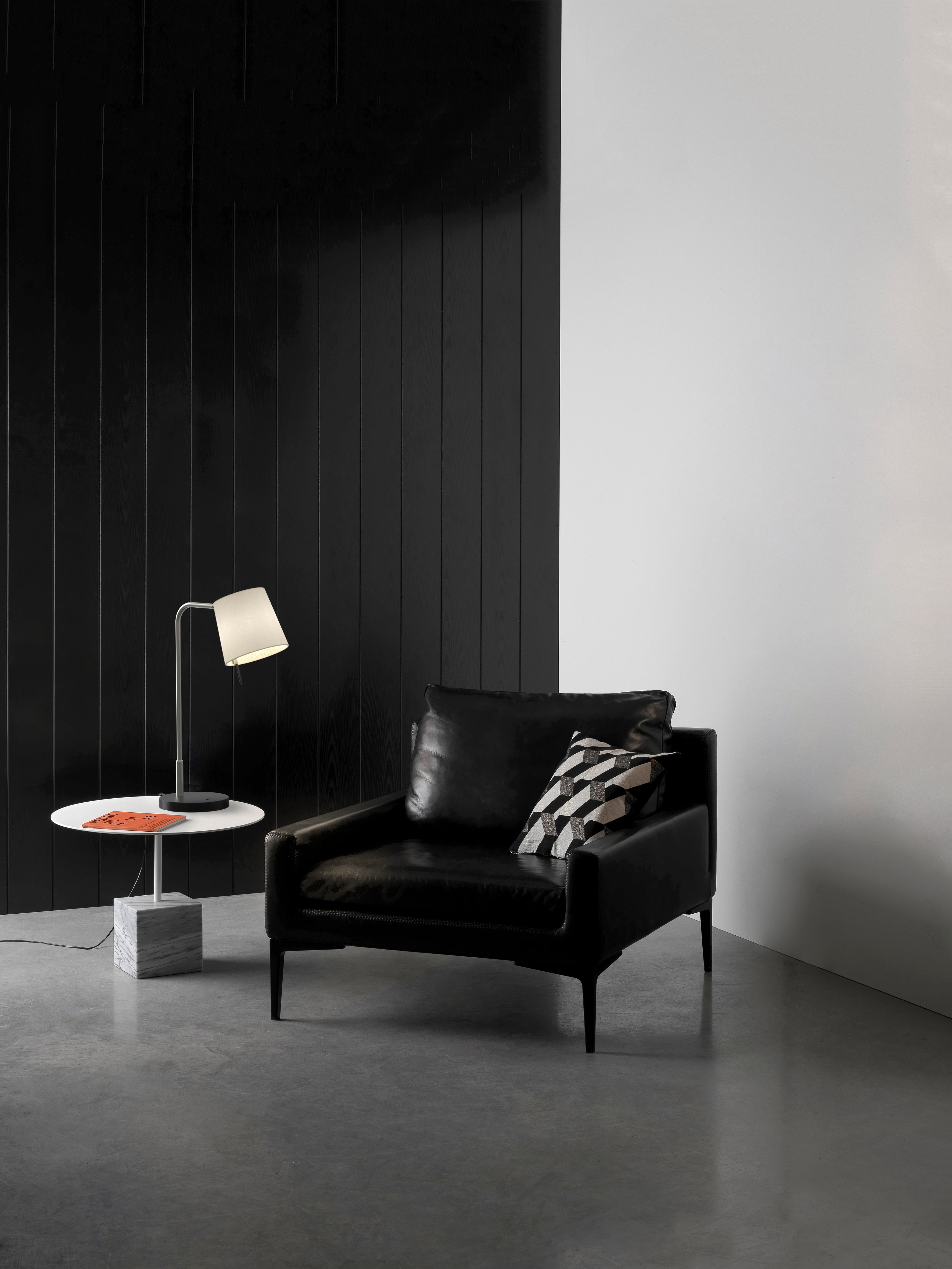 Mitsu Table Lamp- Matt Nickel/ Bronze