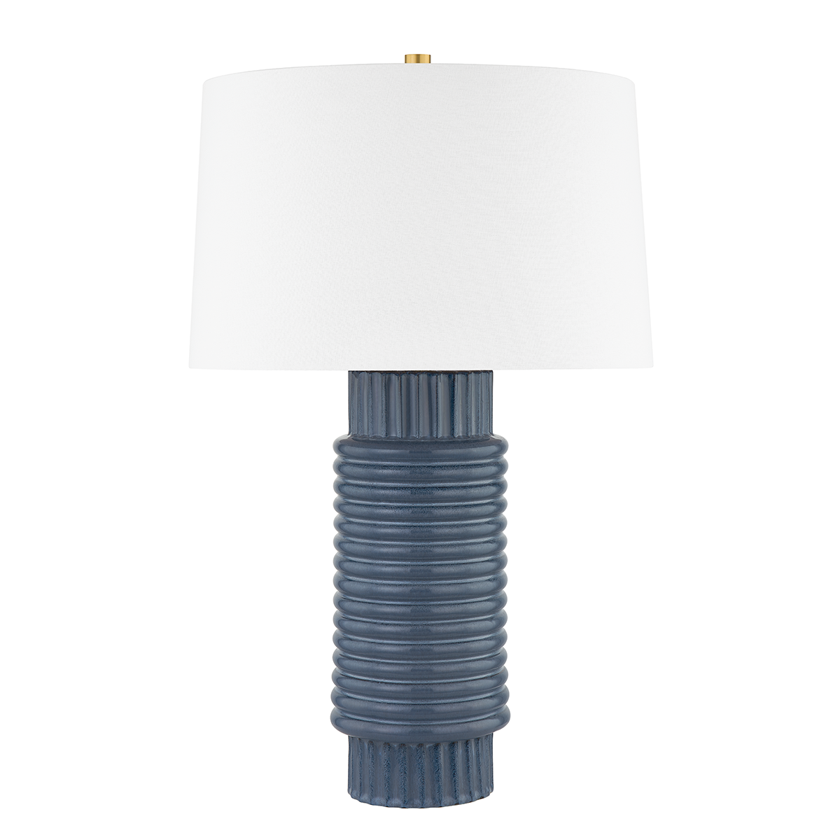 Broderick 1Lt Table Lamp - Grey Blue Ceramic