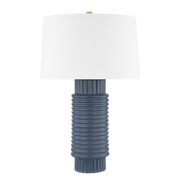Broderick 1Lt Table Lamp - Grey Blue Ceramic
