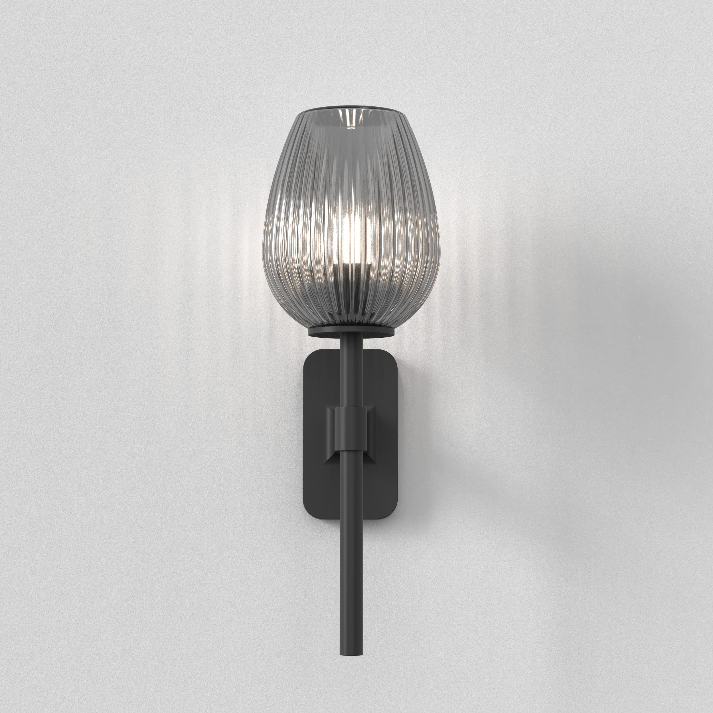 Tacoma Tulip Ribbed Glass
