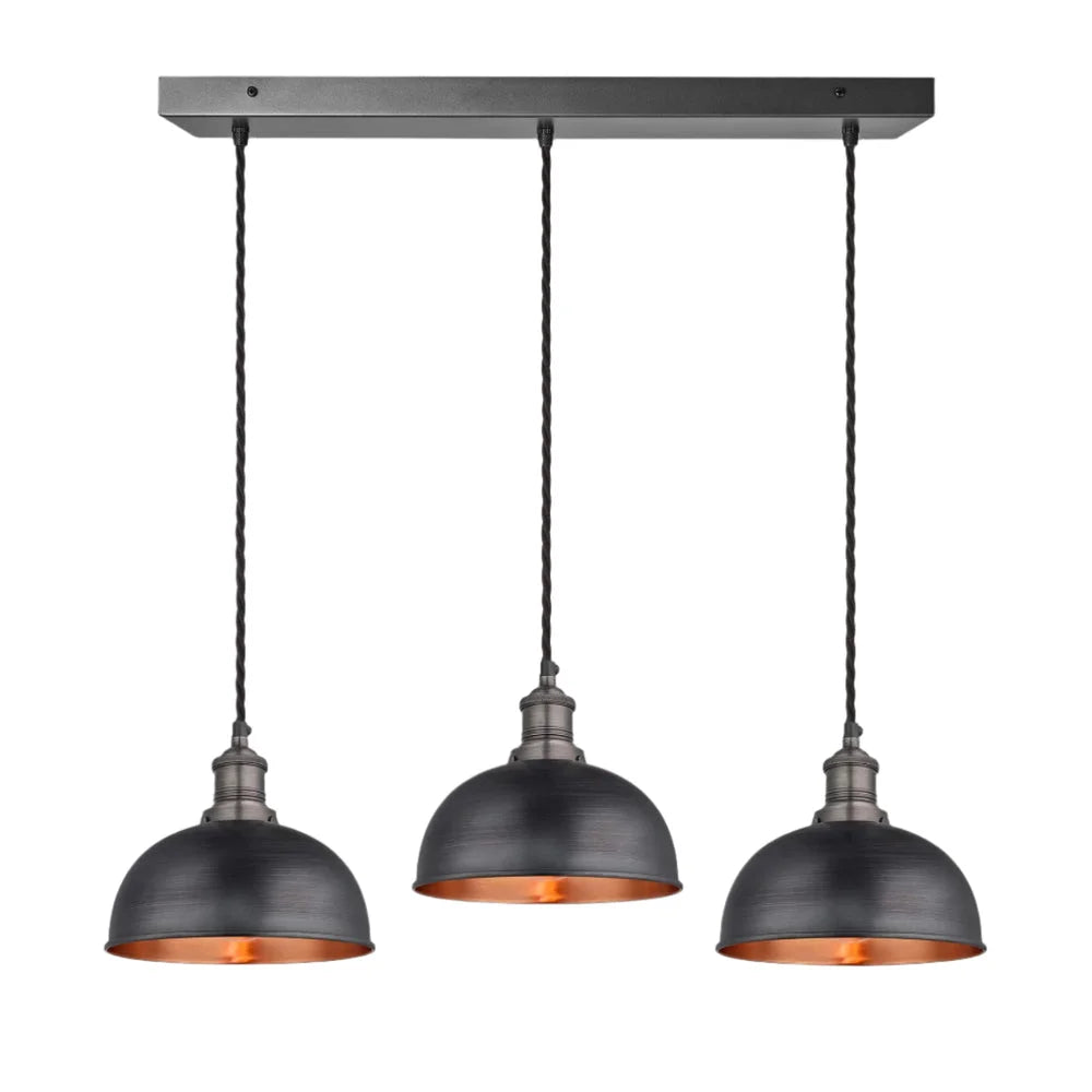 Brooklyn Dome 3 Wire Cluster Lights -Various Finishes