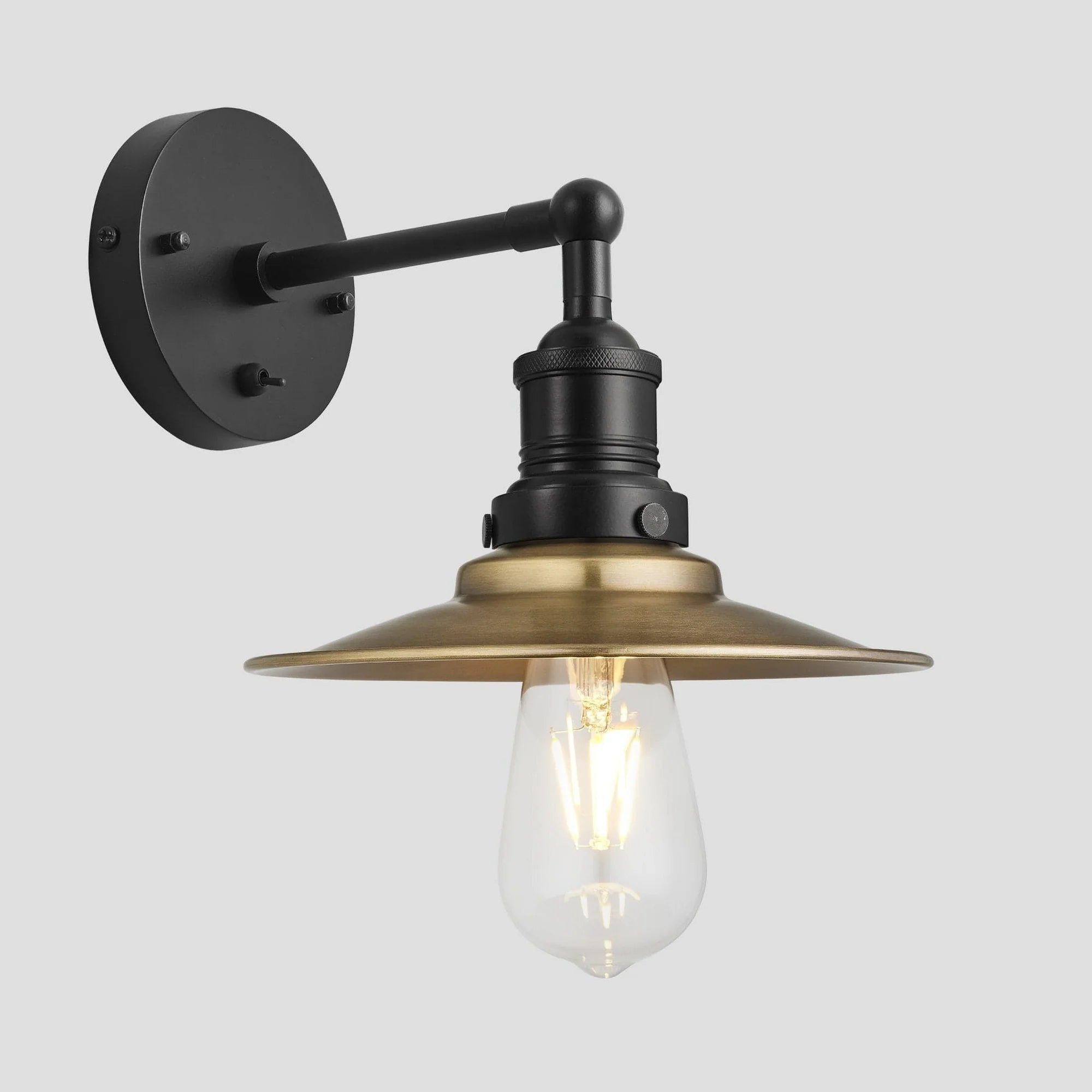 Brooklyn 8" Flat Outdoor Wall Light - Various Finishes