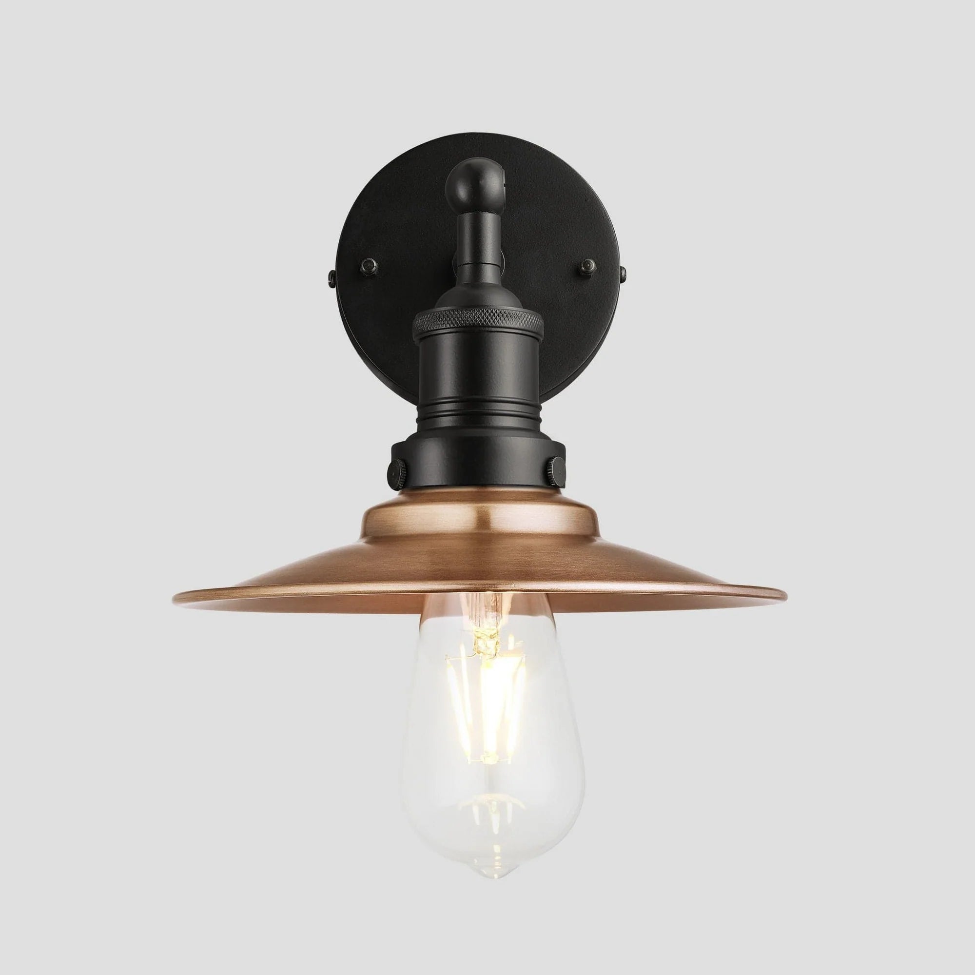 Brooklyn 8" Flat Outdoor Wall Light - Various Finishes