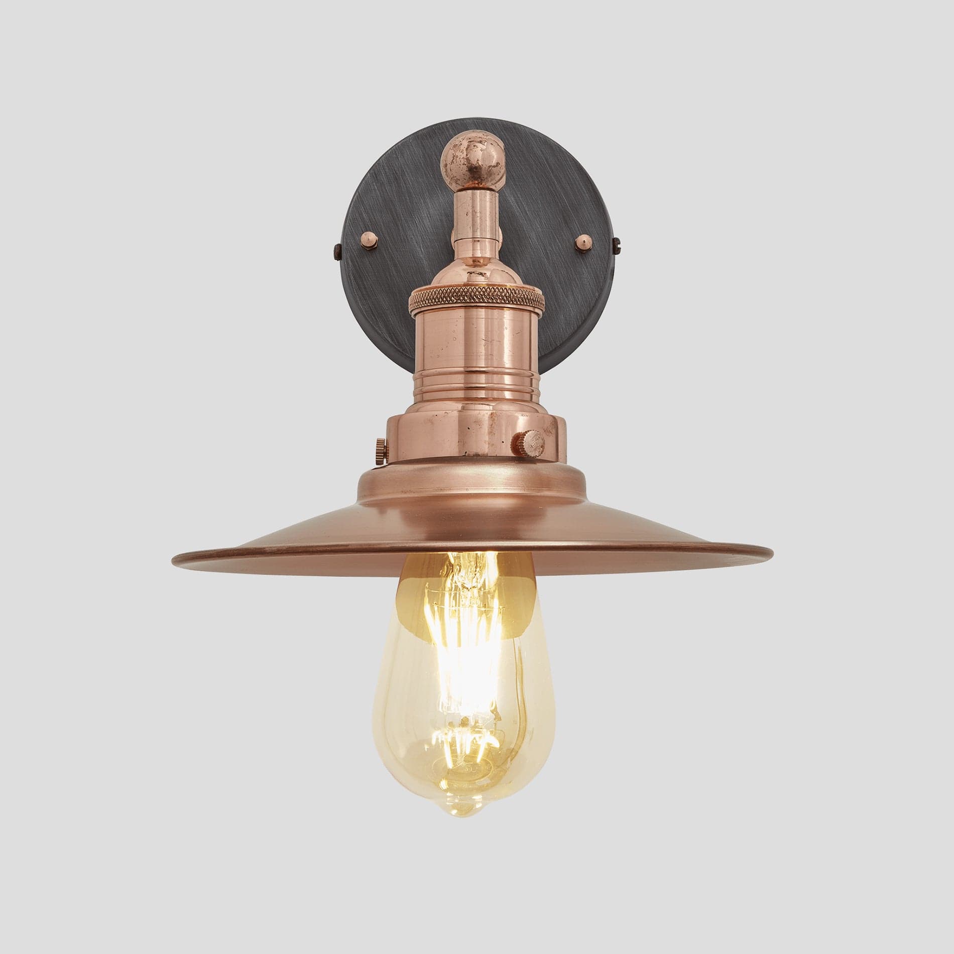 Brooklyn 8" Flat Outdoor Wall Light - Various Finishes