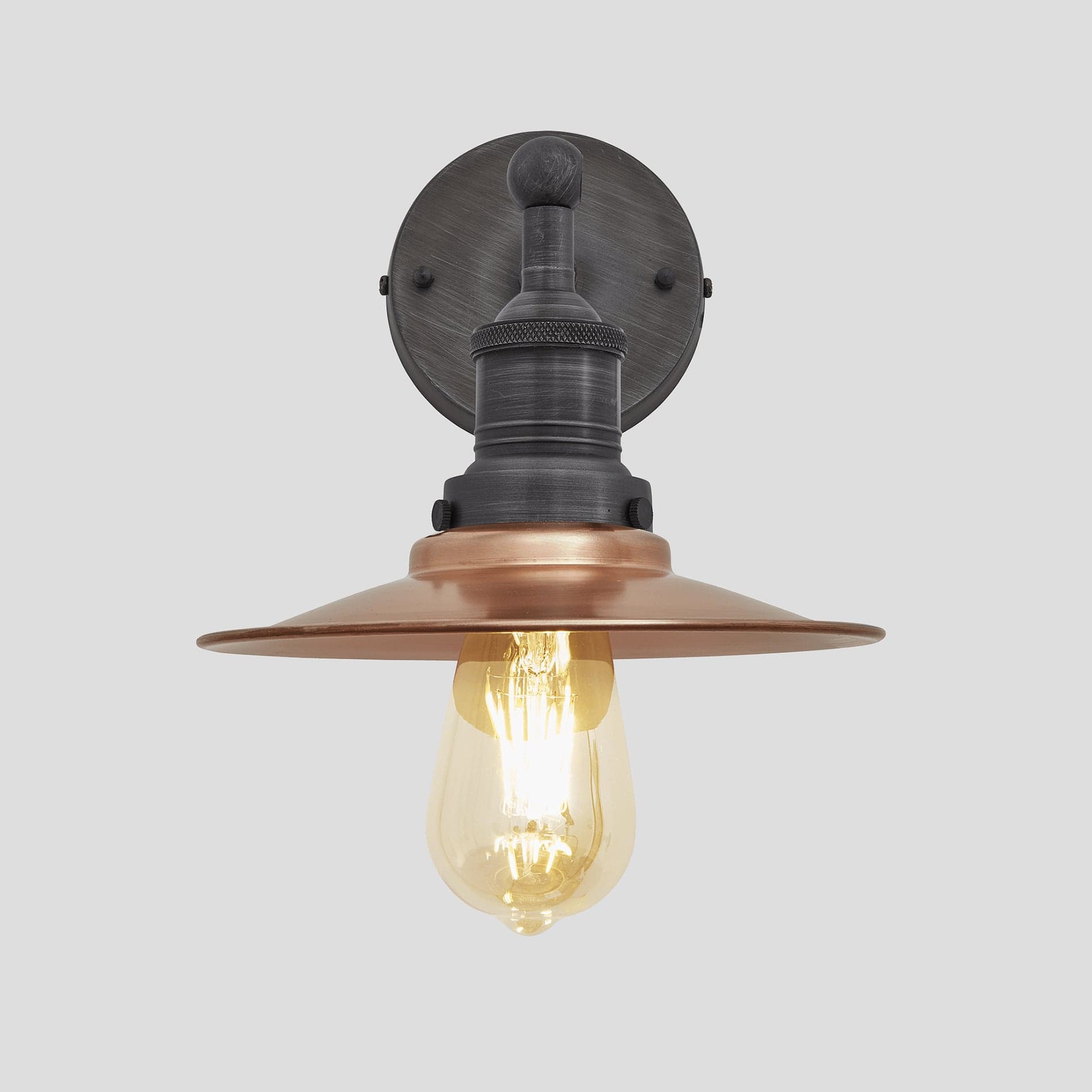 Brooklyn 8" Flat Outdoor Wall Light - Various Finishes