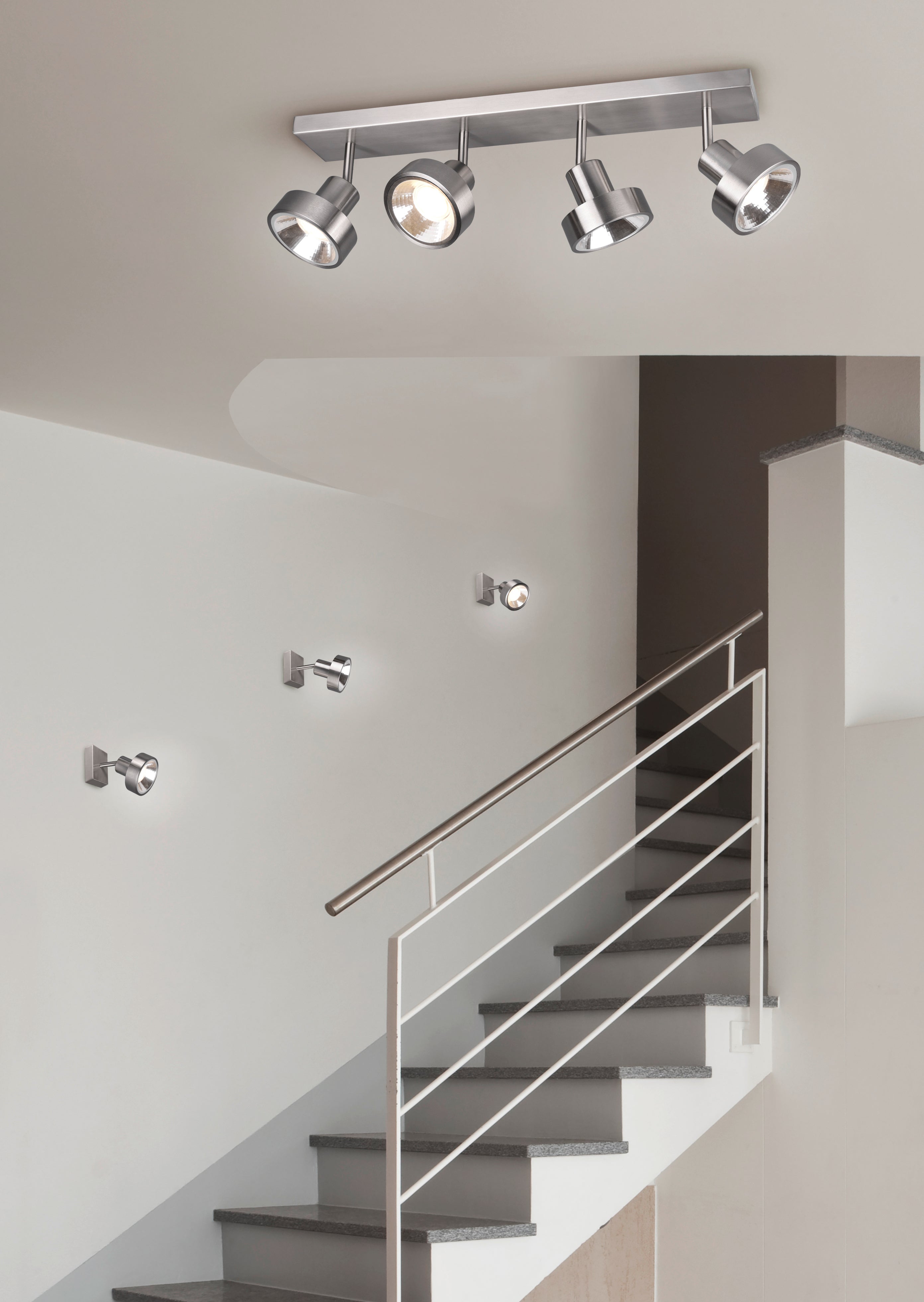 Leon 4Lt Bar Spotlight - Nickel