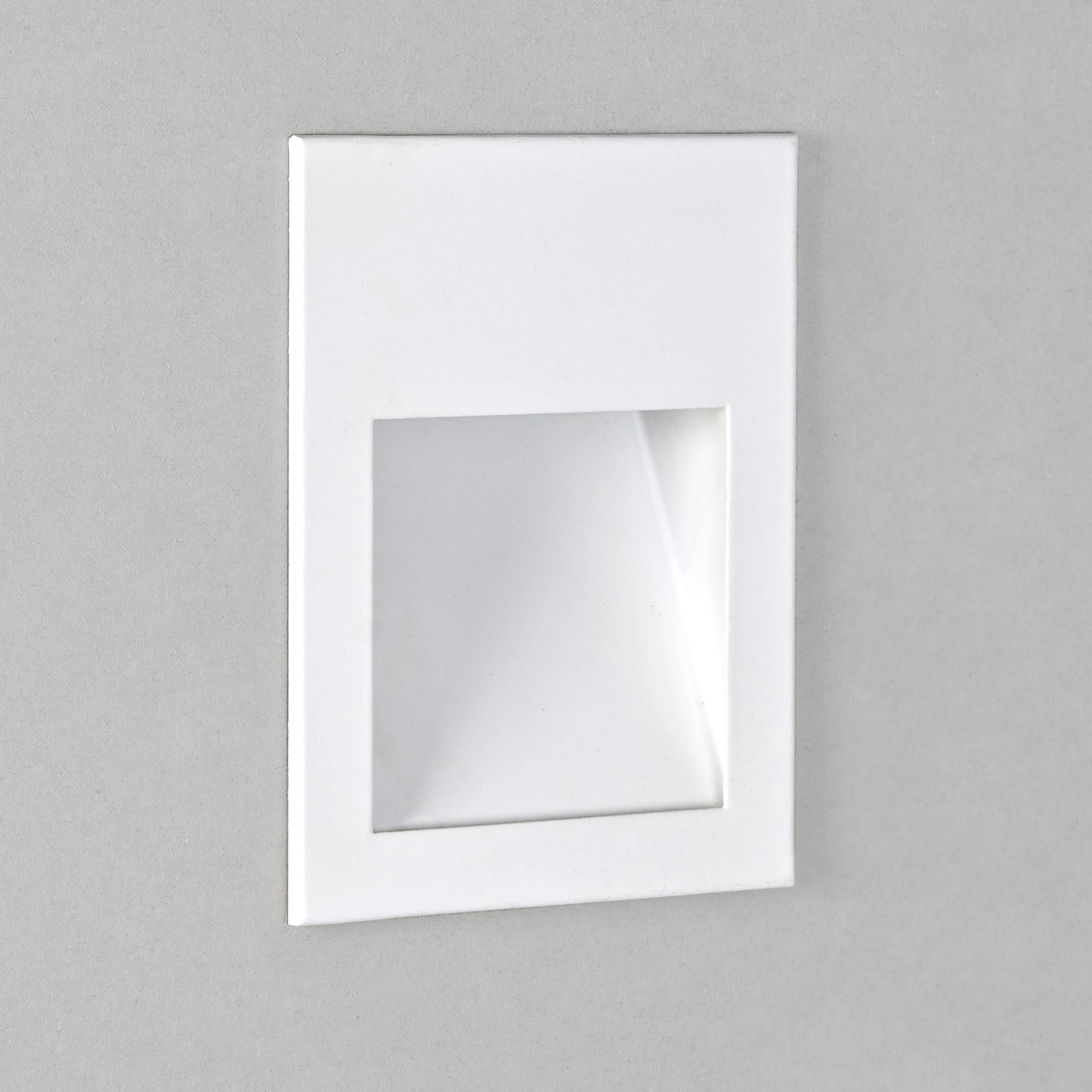 Borgo Recessed Wall Light Integrated LED IP65 Various Types - Matt White Finish