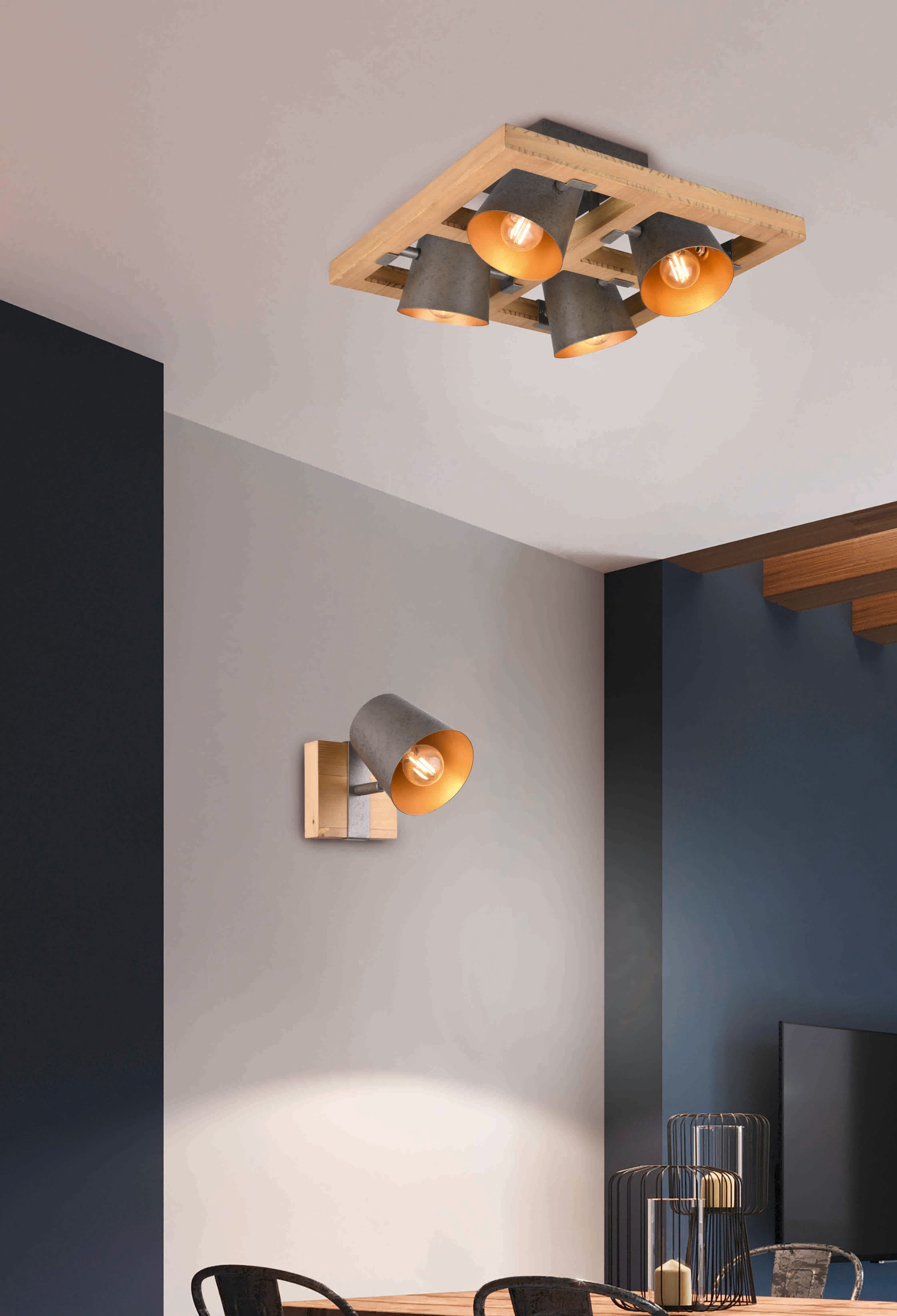 Bell Wall/Ceiling Spotlight - Antique Nickel
