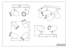 Marley 4Lt Square Plate Spotlight
