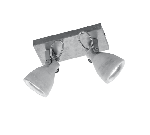 Concrete 2/3Lt Bar Spotlight - Concrete Finish