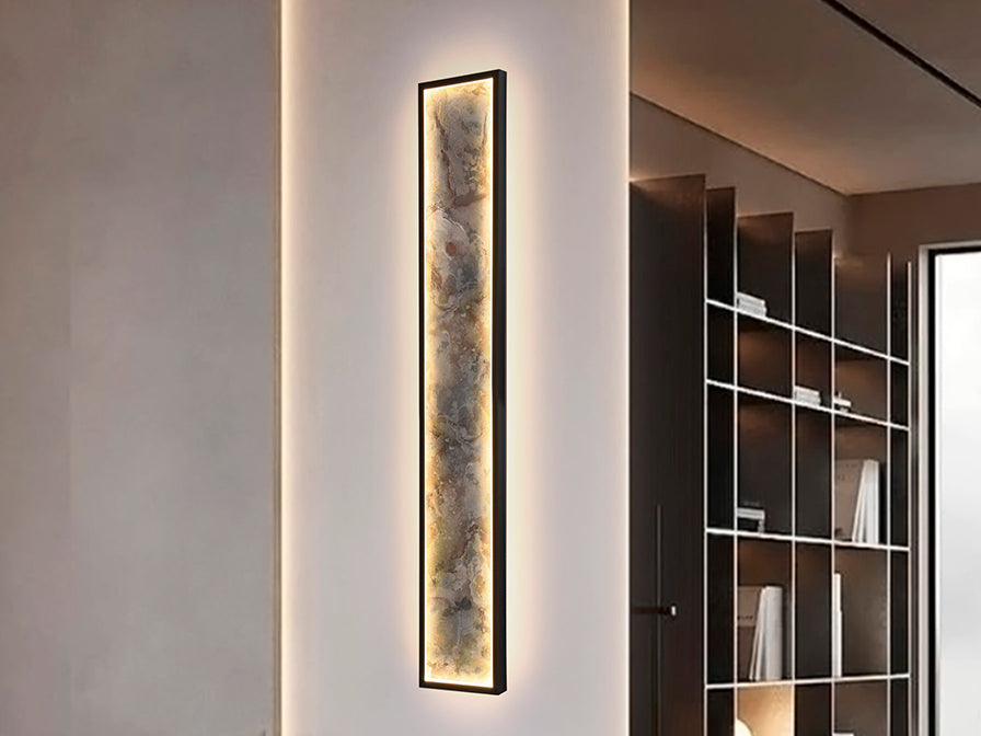 Stone Wall Lamp Led Cct -Black L60/ L100