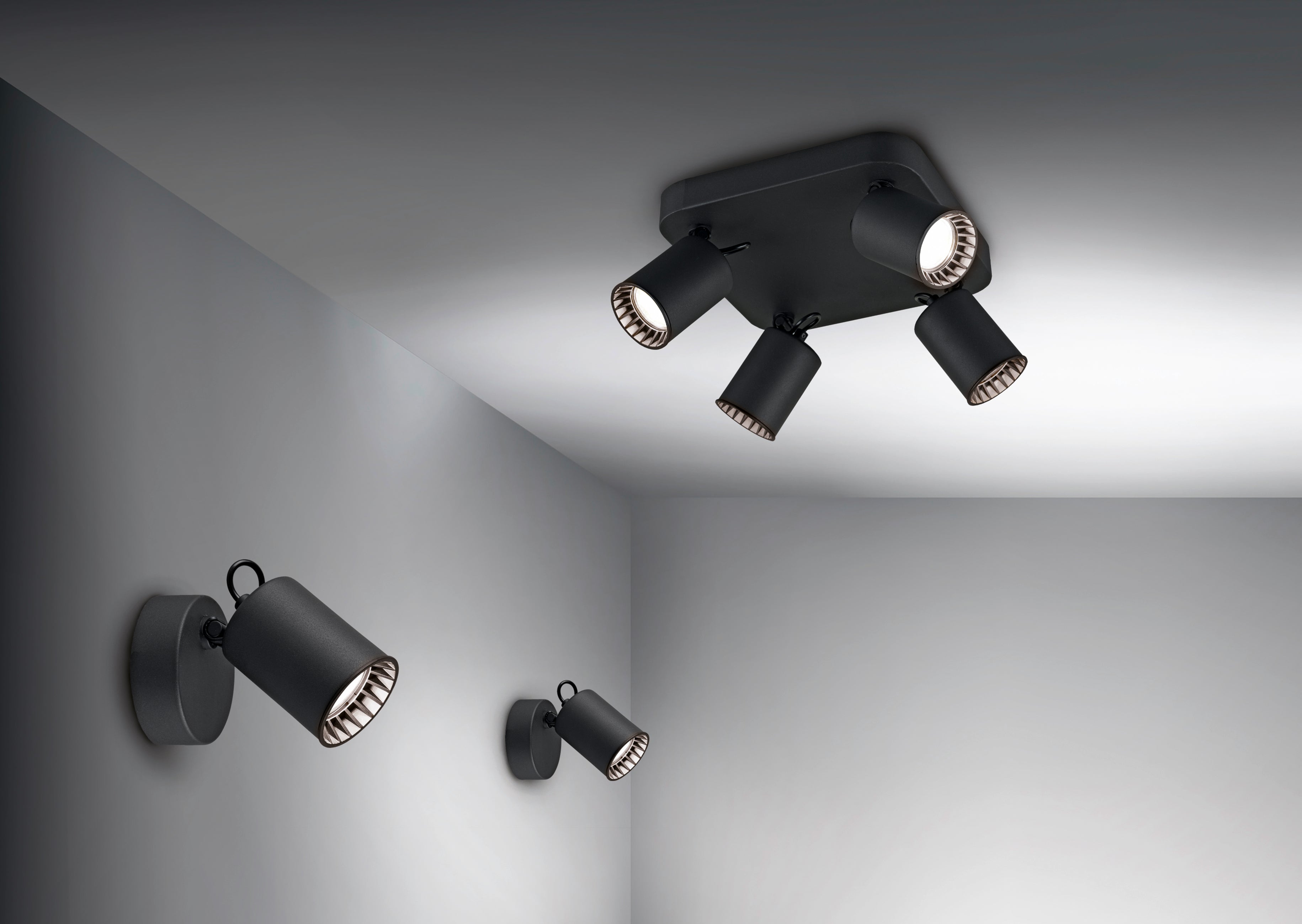 Pago Ceiling Spotlight - Black