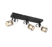 Tosh 3Lt Bar Spotlight - Black & White/ Black & Wood