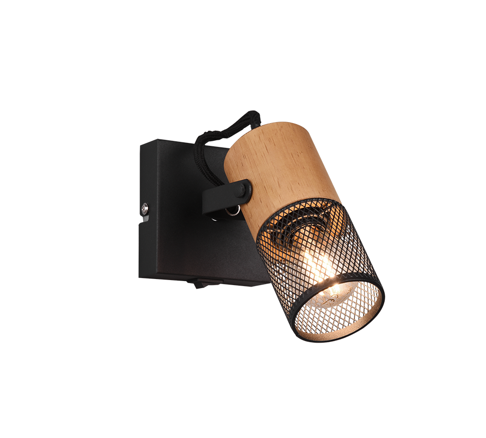 Tosh Wall Spotlight - Black/White