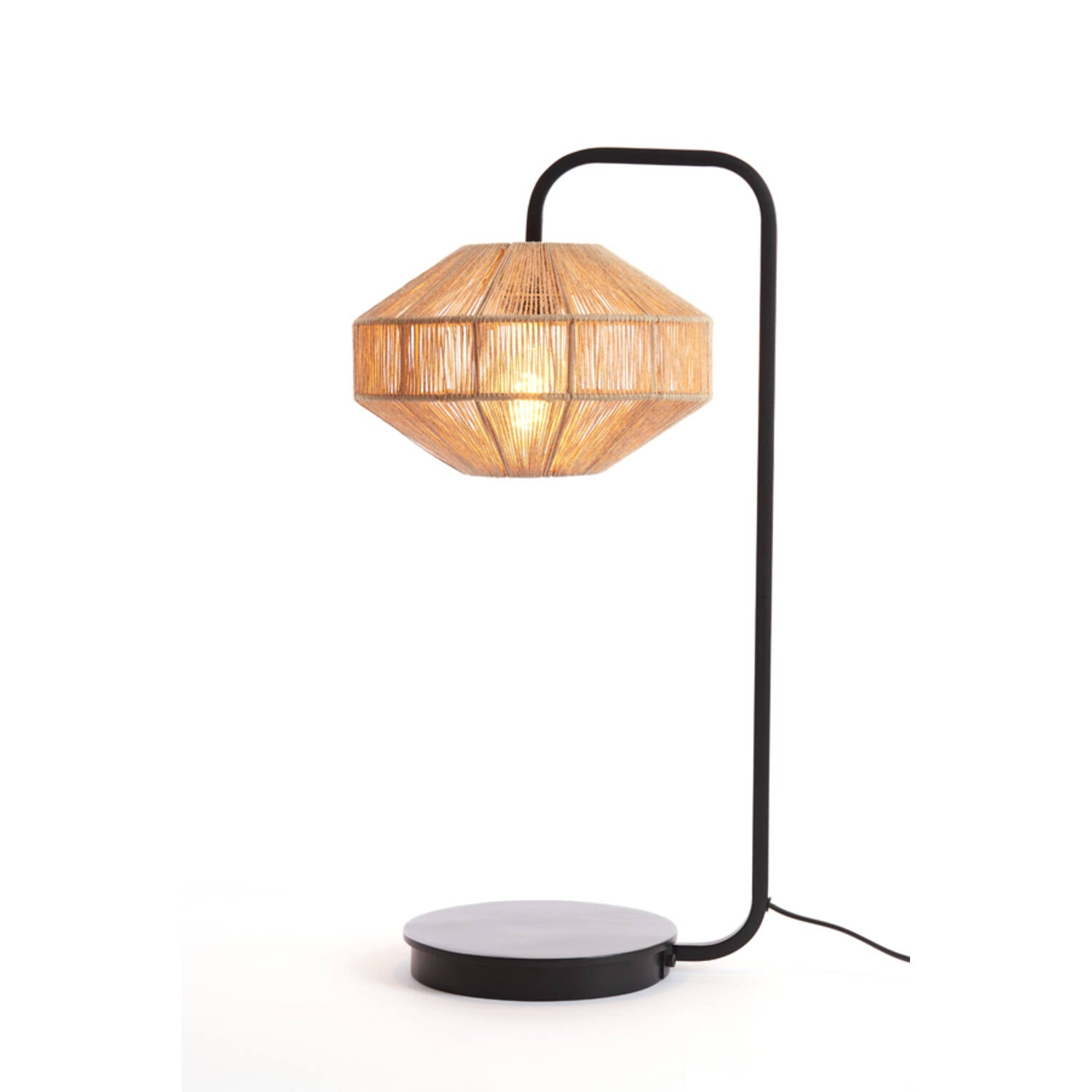 Lyra Table Lamp natural+matt black