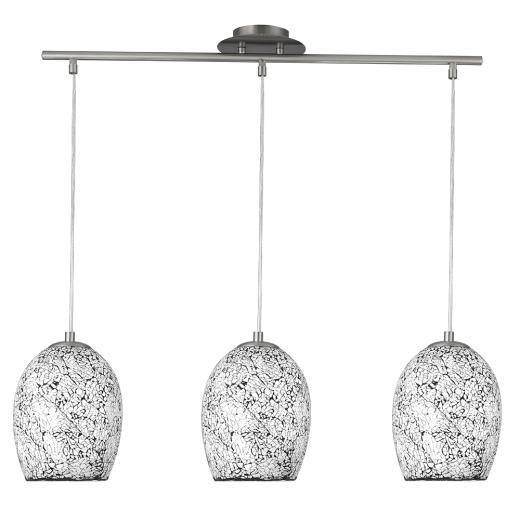 SEARCHLIGHT 8069-3WH Pendand Light Fitting CRACKLE