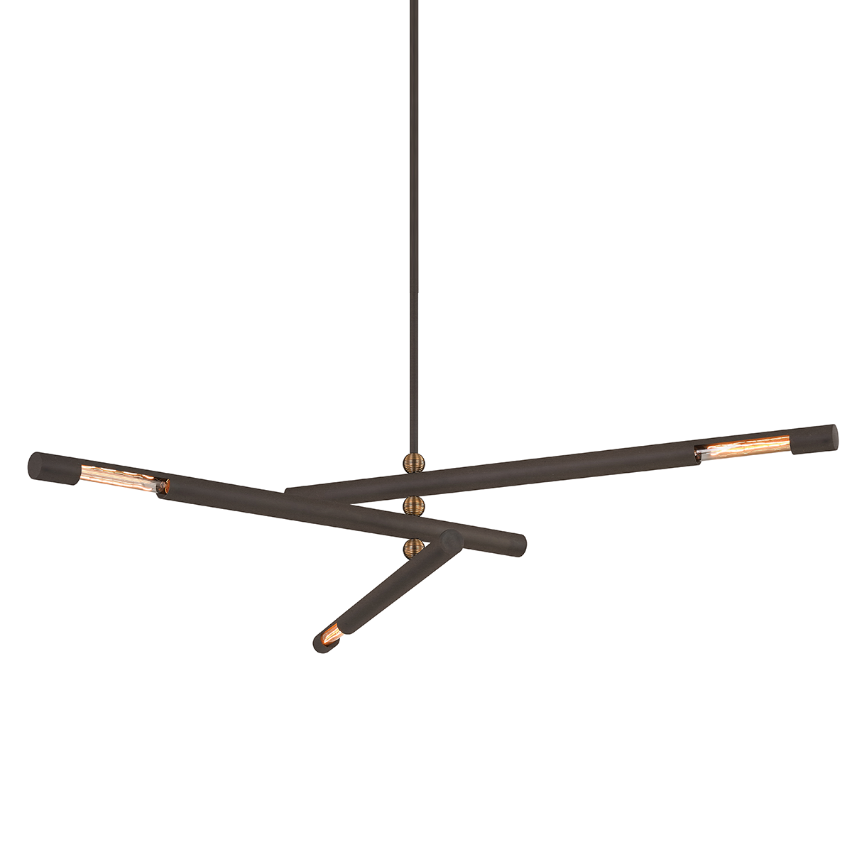 Hendrix 3Lt Small/Large Pendant - Bronze