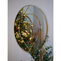 Bianca Round Mirror - Gold Finish