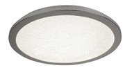 Scilly LED Flush Chrome & Crystal Sand IP44 - Various Sizes