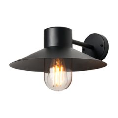 Chesil 1Lt Wall Lantern IP44 - Black