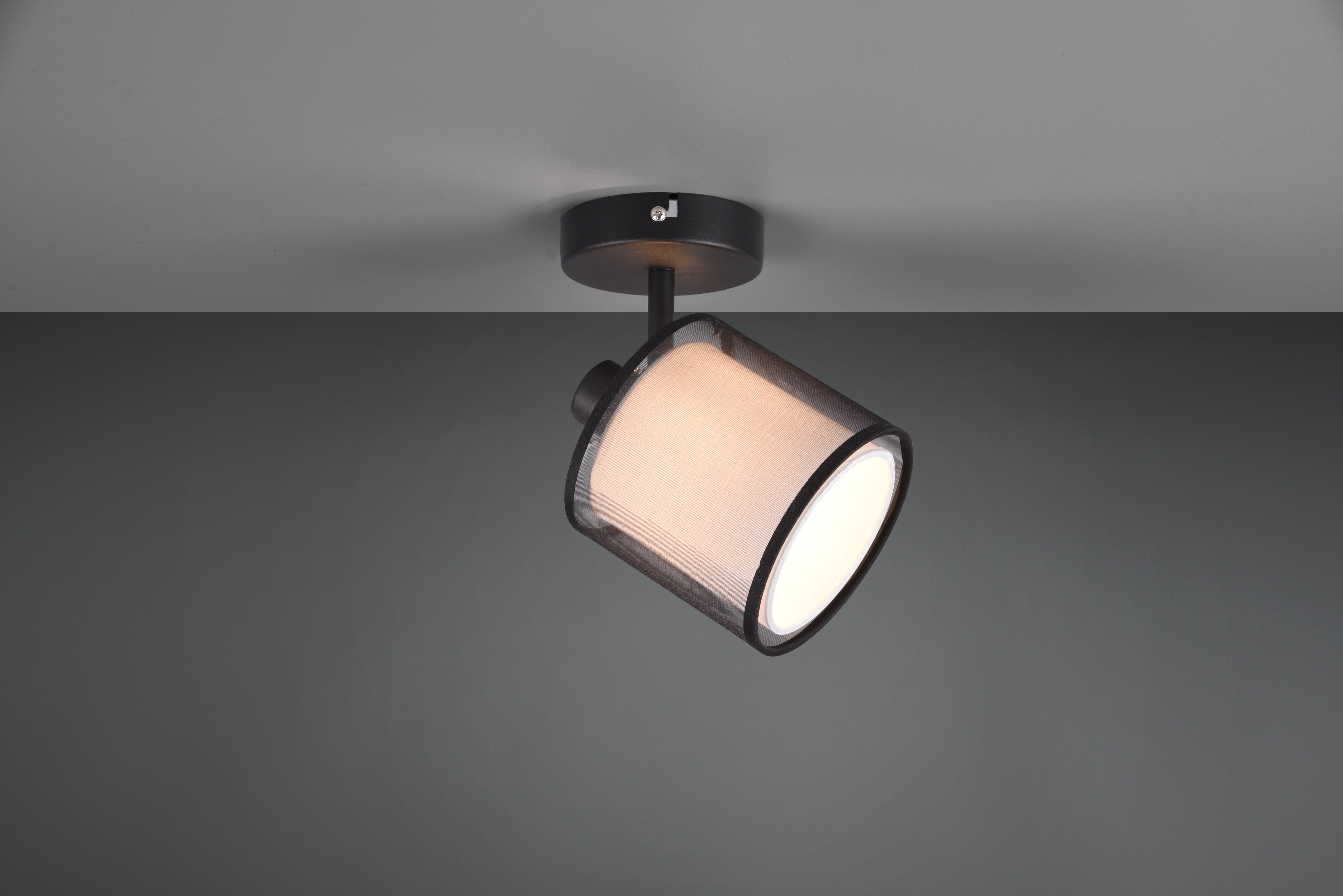Burton Wall/Ceiling Spotlight - Black