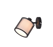 Burton Wall/Ceiling Spotlight - Black
