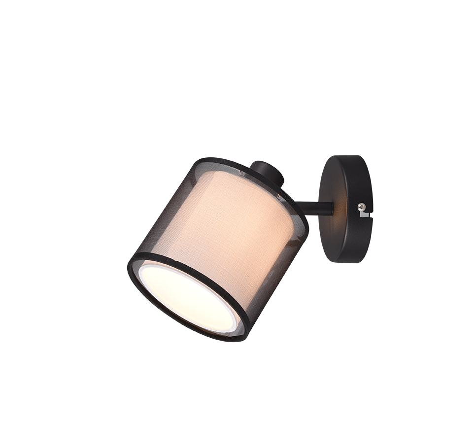 Burton Wall/Ceiling Spotlight - Black