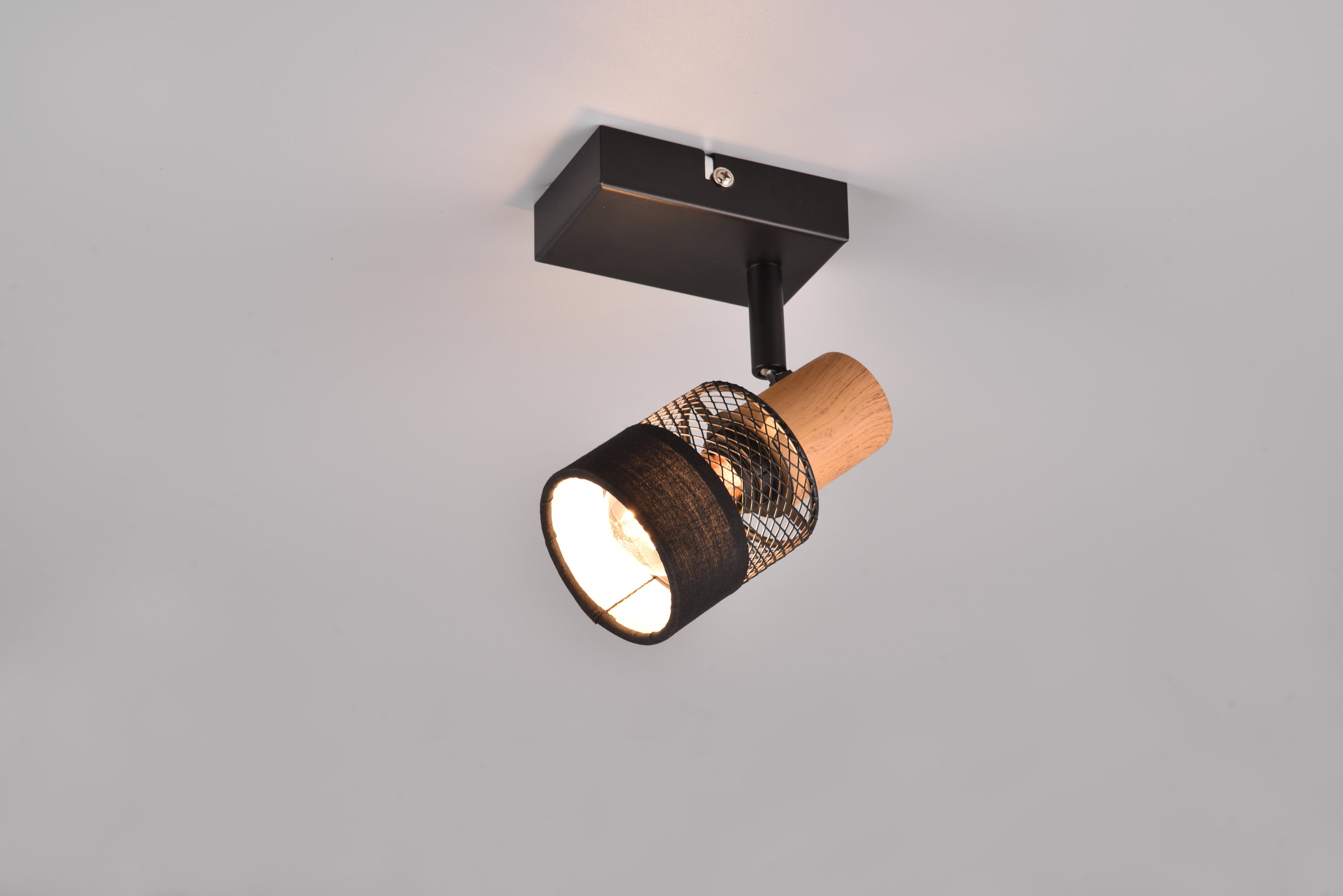Nandini Wall/Ceiling Mountable Spotlight - Black