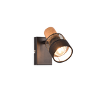 Nandini Wall/Ceiling Mountable Spotlight - Black