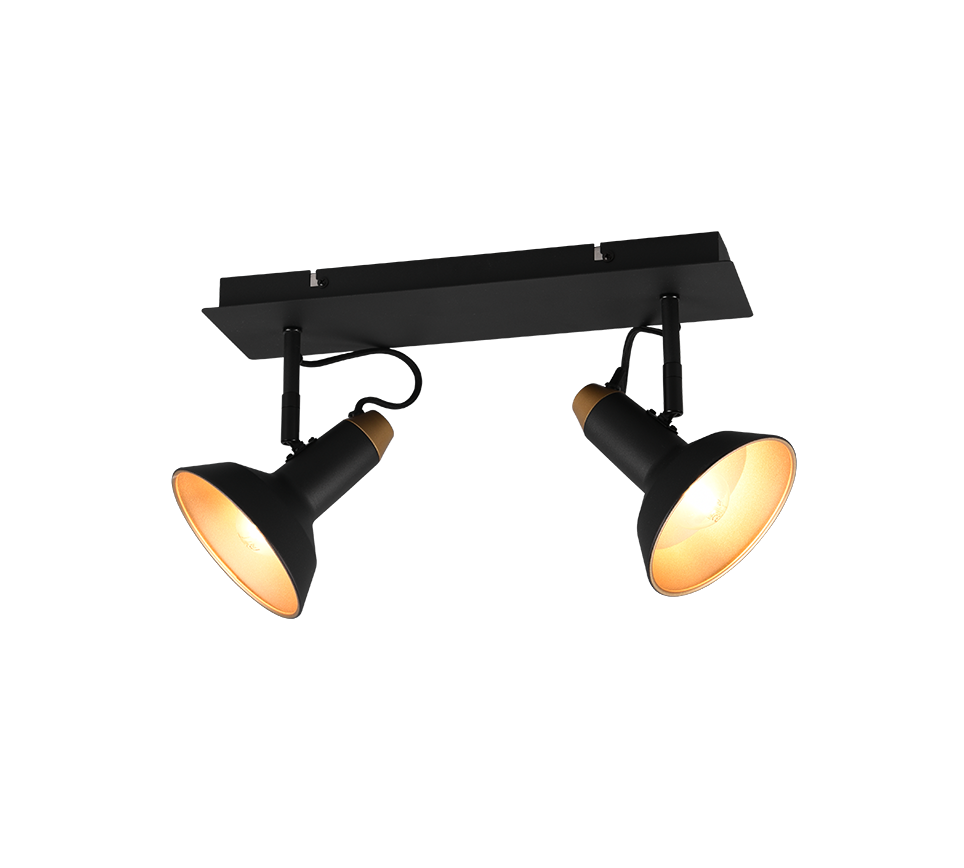 Roxie 2/3Lt Bar Spotlight - Black/White