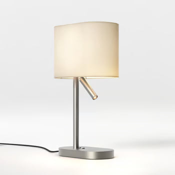Venn Reader Table Lamp - Bronze/Matt Nickel with Shade