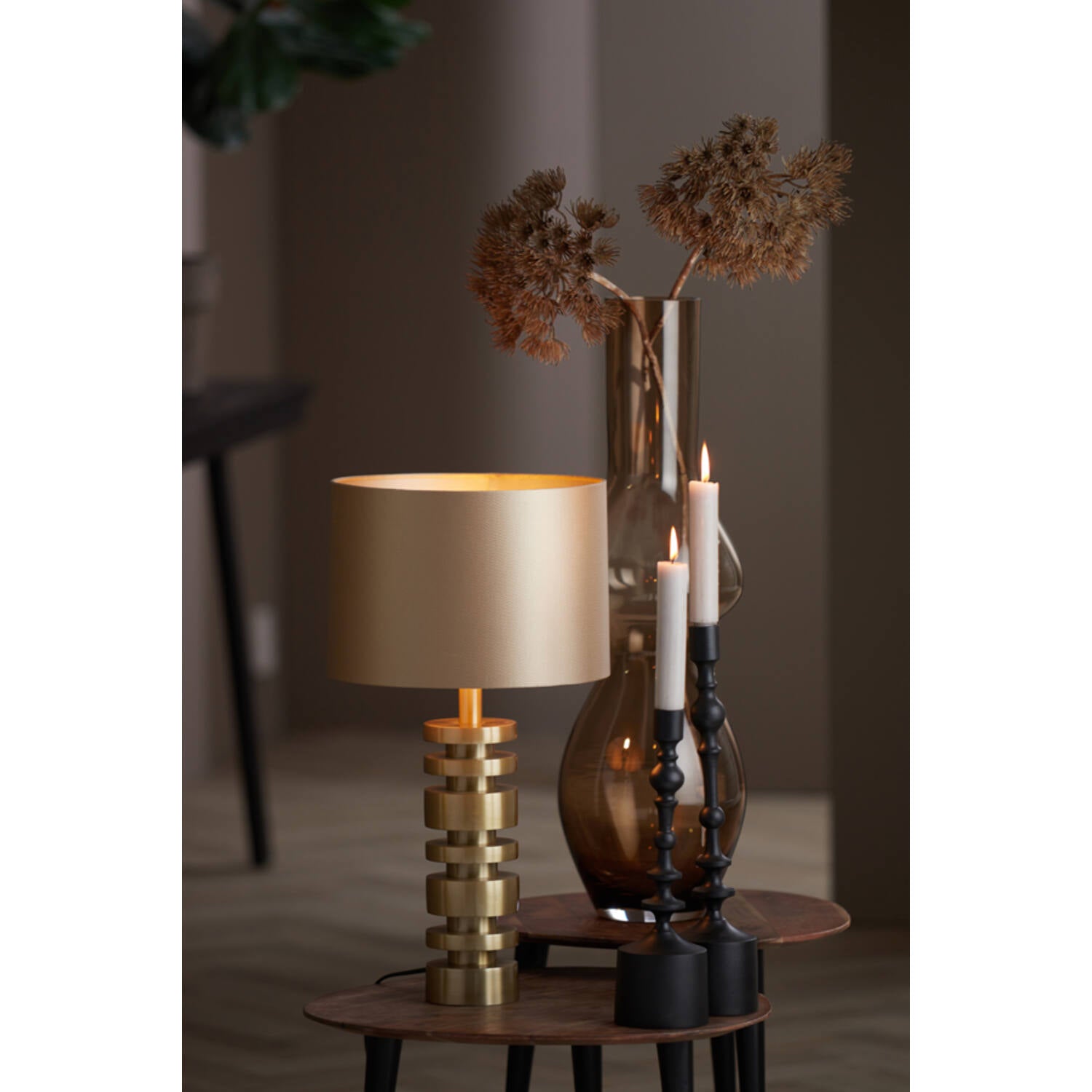 Desley Lamp Base Only- Gold & Black Finishes