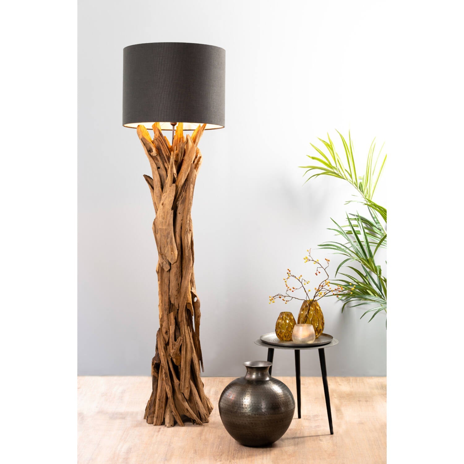 Margret Wooden Floor Lamp