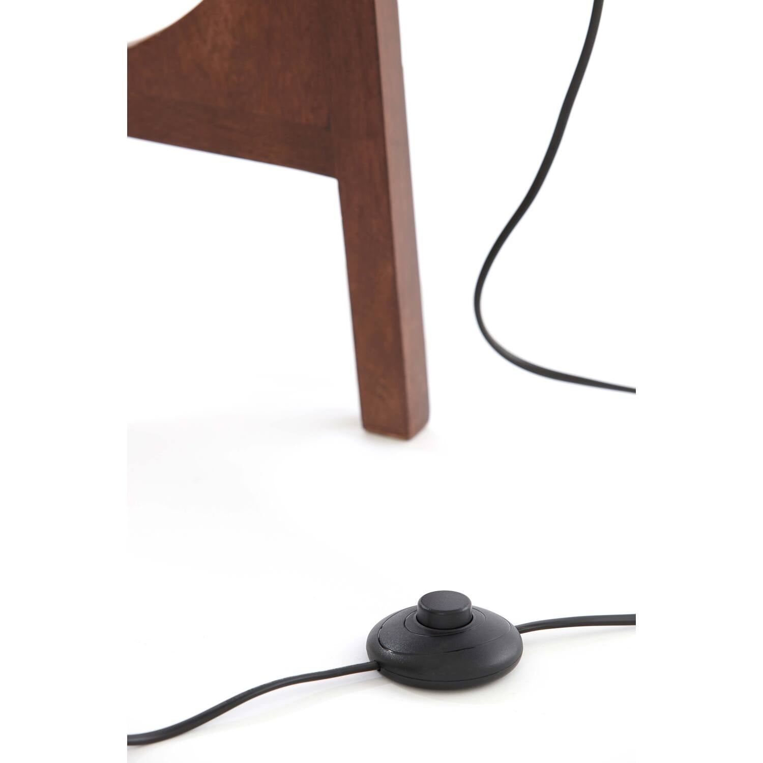 Troina Tripod Floor Lamp - Red Brown