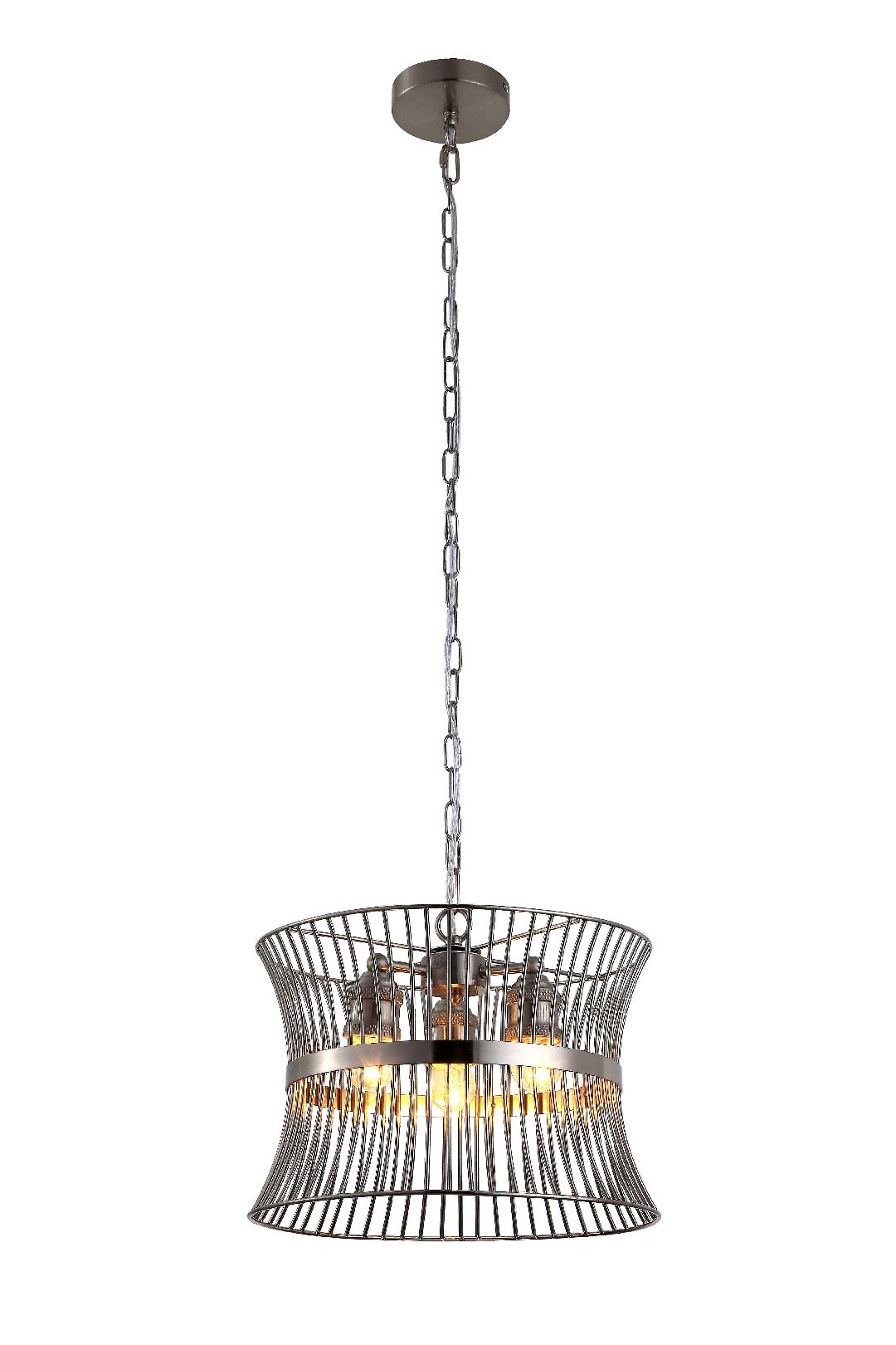 Kapri Center Light Antique Brass/Satin Nickel - Finish