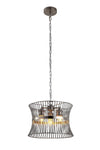 Kapri Center Light Antique Brass/Satin Nickel - Finish