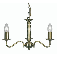 Nador 3/5 Ceiling Light- Antique Brass/ Gold Finishes